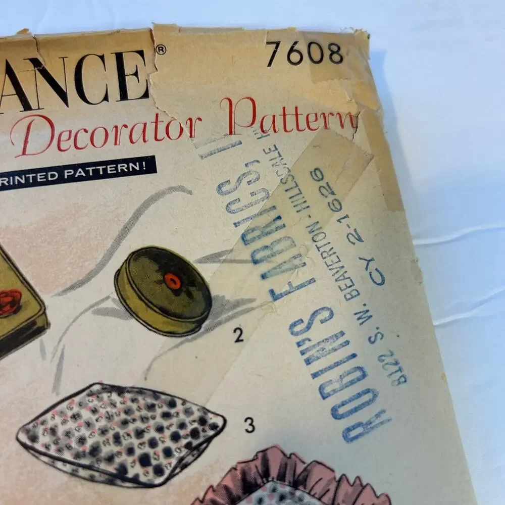 Advance Vintage 1956 Decorator Pattern #6708 Pillows‎ and Cushions HTF RARE